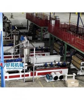 SPC Luxury Vinyl Decking Flooring Plank Production plant